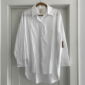 ForDays NWT Oversized White Button Down Size M